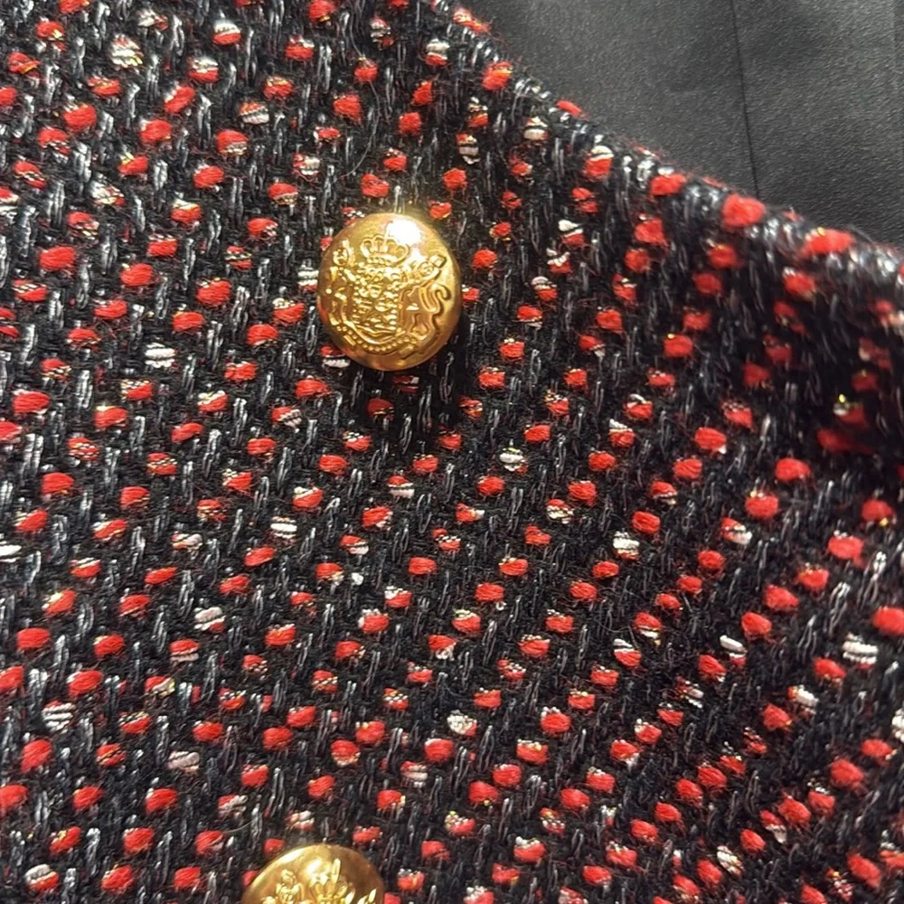Red and Blue Tweed Marais Jacket - Picture 4 of 8